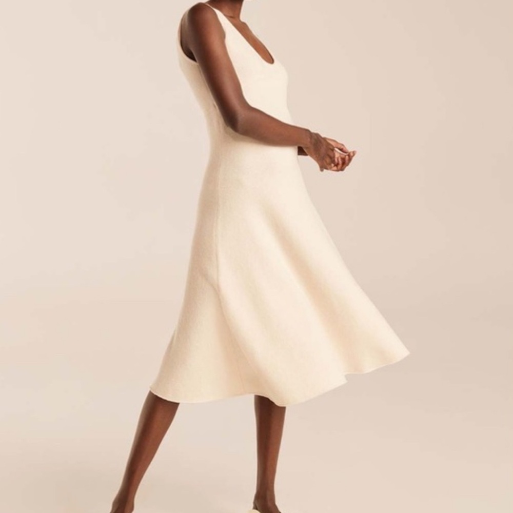 Rebecca Taylor Sleeveless Wool Empire Sweater Dress